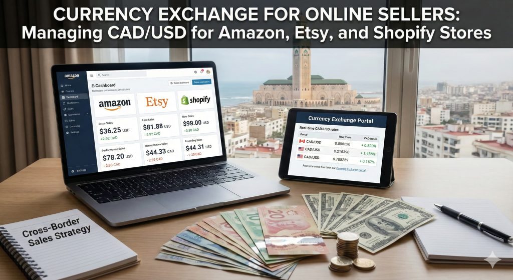 Currency Exchange for Online Sellers: Managing CAD/USD for Amazon, Etsy, and Shopify Stores