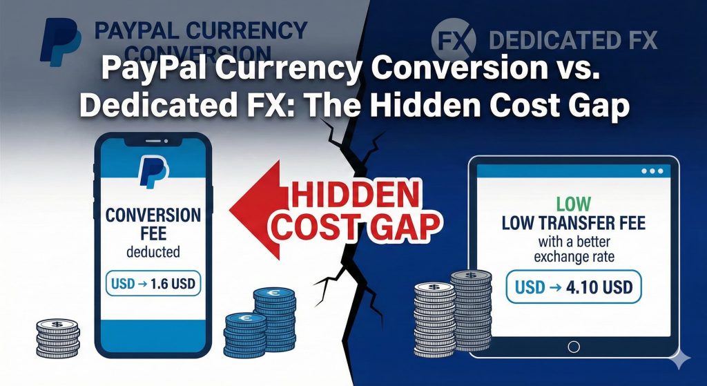 PayPal Currency Conversion vs. Dedicated FX: The Hidden Cost Gap