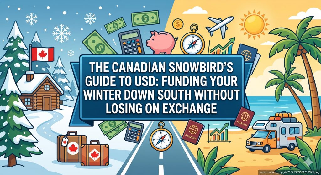 The Canadian Snowbird’s Guide to USD: Funding Your Winter Down South Without Losing on Exchange