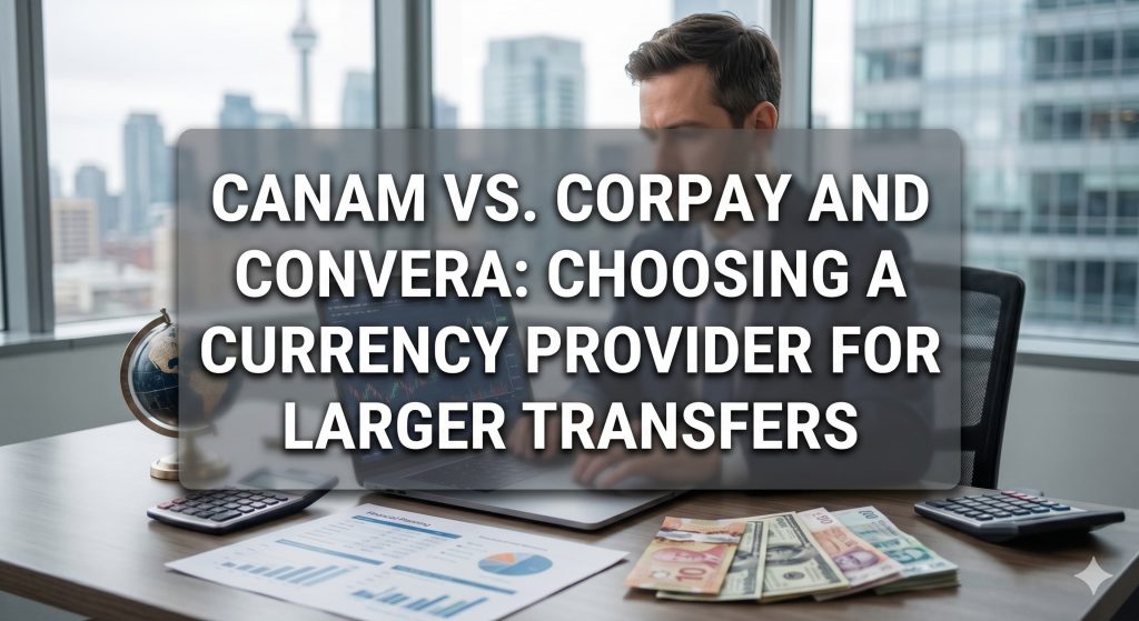 CanAm vs. Corpay and Convera: Choosing a Currency Provider for Larger Transfers