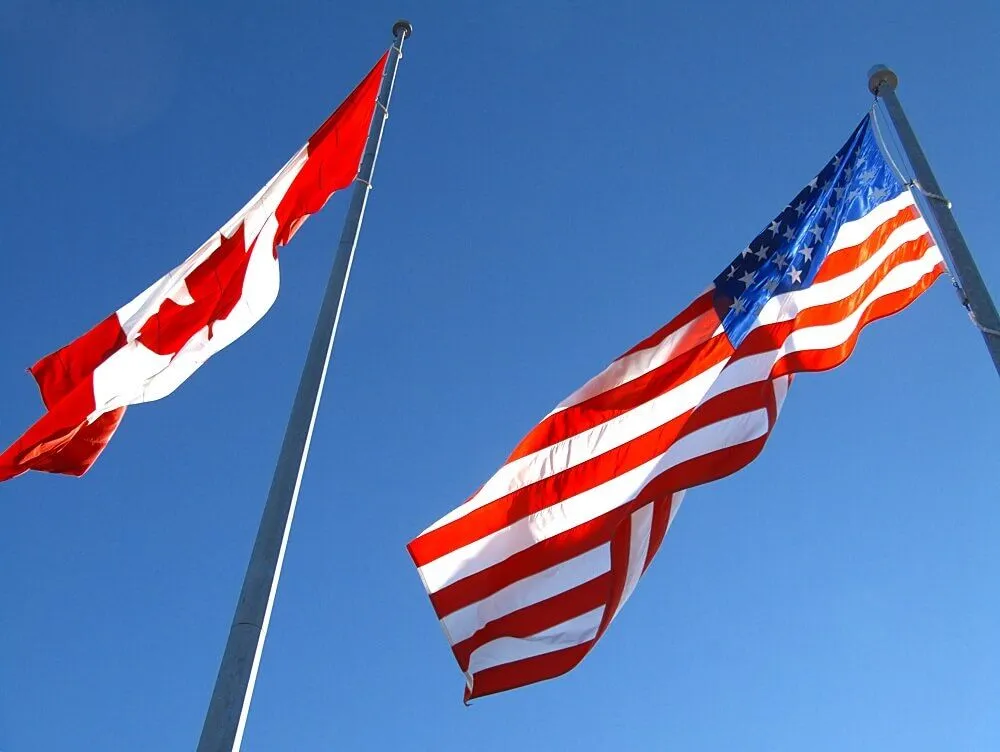 Canada & USA Flag