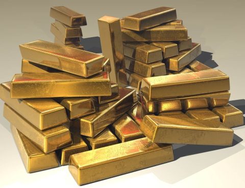 pile of gold bars