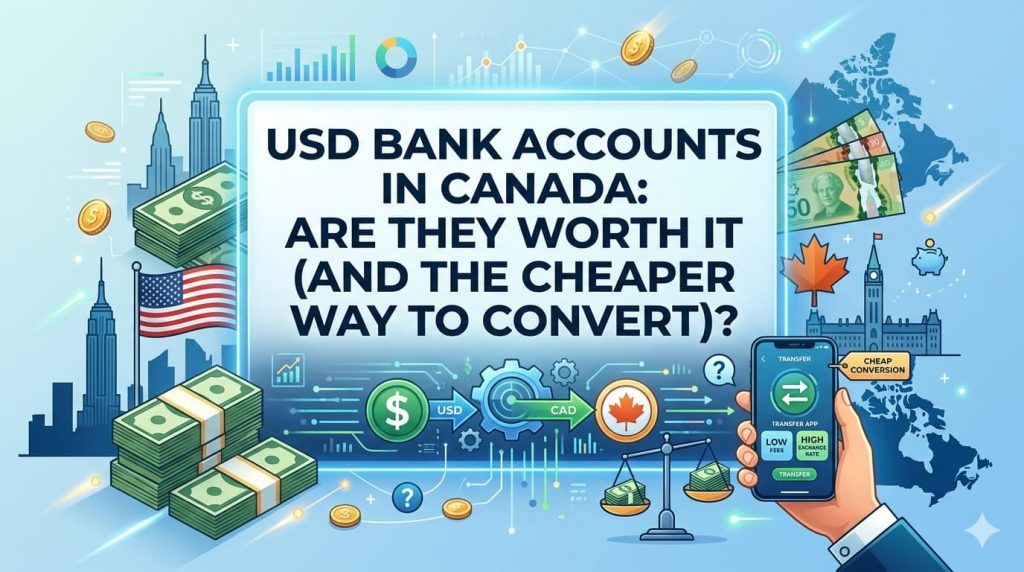 USD Bank Accounts in Canada: Are They Worth It (and the Cheaper Way to Convert)?